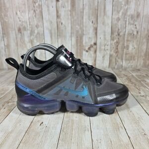Nike Air VaporMax 2019‎ Running Shoes Gray Blue Cushioned 5.5Y womens 7